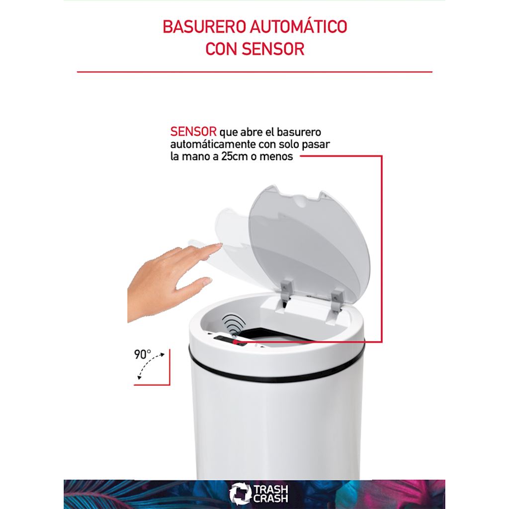 Basurero automático con online sensor